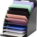 Clipboard Holder Wooden Storage Clipboard Holder Rack - with Raised Side Panel Black Clip board Organizer - for Classroom Office School Teacher Organizing (Clip Boards Not Included)