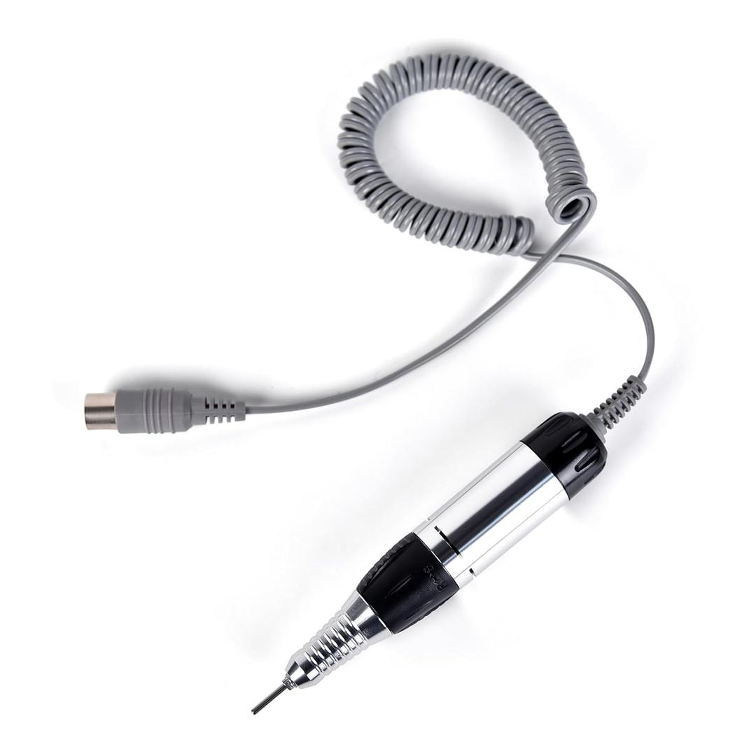 Nail Drill Handpiece Electric Nail Drill File Machine Replacement Pen Manicure Pedicure Bit Tool (Black)