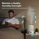 LEVOIT Smart Cool Mist Top Fill Humidifiers for Bedroom with Sensor, Auto Humidity Setting, APP & Voice Control, Essential Oil Diffuser, Ultra Quiet Operation, Super Easy Top Fill, 3L, White