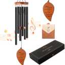 Memorial Sympathy Wind Chimes, Sympathy Gift Baskets in Memory of a Loved One Mother Father for Memorial/Bereavement/Condolence, 30" Wooden