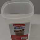 Rubbermaid 1.1 Gallon Plastic Food Canister, 6.4" x 6.4" x 10.4", Clear No Lid