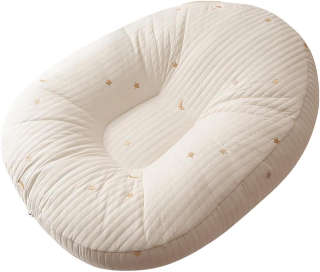 Baby Feeding Pillow Nursing Pillow for Breastfeeding Bottle Feeding with Soft Removable Cover for Newborns, Infants &Moms Washable (Light Grey, 76cm*60cm*18cm/29.92''*23.62''*7.09")