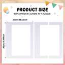 Beeveer 32 x 24 Inch Photo Booth Selfie Frame Prop Booth for Birthday Event Parties Large Blank DIY Cutout Props for Funny Decoration Christmas, Holiday Supplies