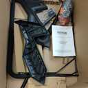 VEVOR Push Lawn Sweeper, 21inch Leaf & Grass Collector, Heavy Duty Thickened Steel Durable to Use with Large Capacity 3.5 cu. ft. Mesh Collection Hopper Bag, 2 Spinning Brushes