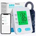 Blood Pressure Monitor: PickTalk Upper Arm Blood Pressure Monitors for Home Use - Adjustable Blood Pressure Cuff 9-17 in - Bluetooth Enabled-Large Backlit Display - Stores 2x99 Readings