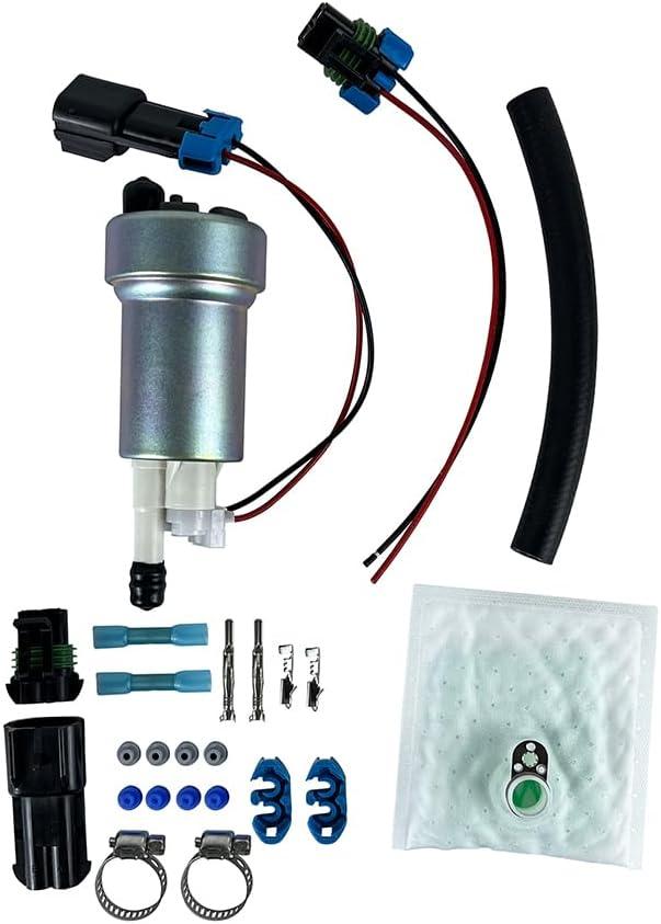 F90000285 Fuel Pump (Universal E85) with 400-1168 Install Kit Compatible with 525LPH Hellcat E85 Engine Repair Kit