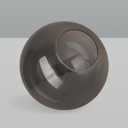 5.11 Diameter, 2.63" Opening Diameter,Lighting Smoke Gray Glass Globe Shade,Transparent Lampshade Glass Accessories For Pendant Lights, Wall Lights, And Ceiling Lights