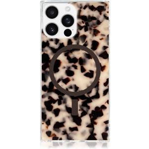 Flaunt Official Square Protective Case - Compatible with iPhone 16 Pro - Compatible with MagSafe & Wireless Charging - Drop-Tested & Shockproof - (Blonde Tortoise Shell)