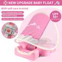Swimbobo Non Inflatable Baby Floats for Pool with Canopy (Pink Ice Cream)