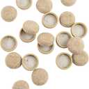 Super Sliders Secure Grip Formed Felt Movers for Furniture to Protect Hard Surfaces, 1.25", Beige (20 Pack) (1 1/4 Inch)