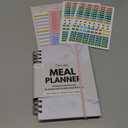 Life & Apples Meal Planner with Grocery List  Undated Weekly Menu & Meal Prep Notebook for Women & Men, Healthy Eating & Weight Loss Planner, 52-Week Spiral Bound Journal, Marble