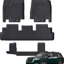 All Weather Floor Mats Fit for Pathfinder 7 Seat 2026 2025-2022 TPE Rubber Liners Set Pathfinder Accessories All Season Guard Odorless Anti-Slip Floor Mats 3 Row