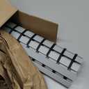 Non Slip Large Shower Mat(35.4"*23.6"),Extra Large Shower Mats for Inside Shower, Non Slip Shower Mat for Elderly,Non Suction Cups Heavy Duty Bathtub Mat,Rubber (Grey)