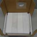 sunwings 16-Sheet Peel and Stick Backsplash Tile, 9" x 9" Stacked 3D Handmade Looks Square Self Adhesive Wall Tiles for Kitchen Bathroom, White Mixed