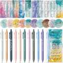 Gueevin 30 Sets Christian Gifts Bulk for Woman Bible Verses Ballpoint Pens Bookmark Religious Compact Mirrors for Mother Teacher Birthday Party Sunday School Study Christmas(Watercolor Style)