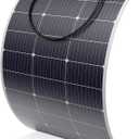 Solarapex 100watt Flexible Solar Panel -Lightweight Mono Solar with ETFE Coating, IP68 Waterproof, Fiberglass Protection for 12V Battery Charging in RV, Boat, Marine, Camping & Off-Grid(100W)