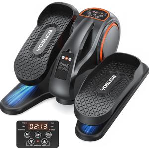 YOSUDA Under Desk Elliptical,Elliptical for Seniors Fully Assembled,Quiet & Portable Electric Seated Pedal Exerciser with 10 Level Resistances & Speeds,Remote Control