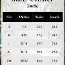 MLXSJ Women's Midi Skirt Summer Pleated Flowy Elastic High Waisted Skirts with Pockets (Red, M)