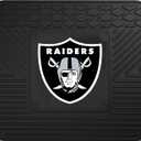 FANMATS 9985 Las Vegas Raiders Back Row Utility Car Mat - 1 Piece - 14in. x 17in., All Weather Protection, Universal Fit, Molded Team Logo