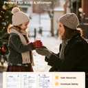 SWEETFULL Hand Warmers Rechargeable  Cute Bear, 2 Pack Magnetic Hot Hands, Reusable Electric Pocket Heater, Great Gift for Daughter, Kids, Wife, or Bestie, Portable for Outdoor & Camping (Pink)