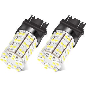 Unifizz 3157 3156 4114 Daytime Running Light Bulbs DRL Driving Light 60LED 3528-SMD 6000K Xenon White Ultra Bright Car Led Bulbs Lighting 2PCS