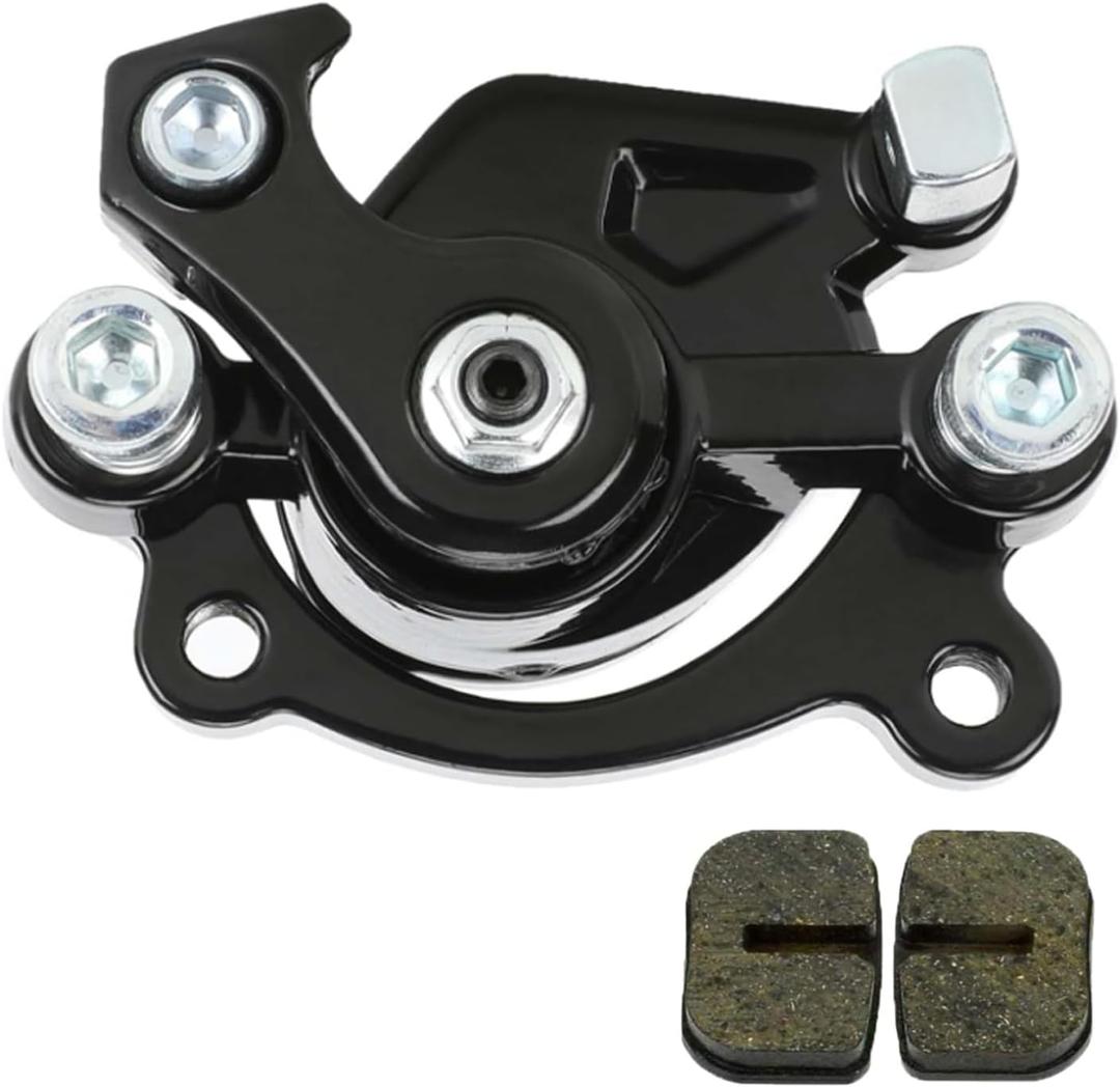 HIAORS Rear Disc Brake Caliper Pads for 79cc 97cc 100cc 2.8hp Coleman CT100U CC100X Baja Doodle Bug DB30 Monster Mega Moto MM-B80 B105 Motovox Mini Bike 49cc 50cc Syx Moto Holeshot Pocket Dirt Bike (Black)