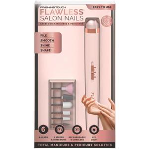Finishing Touch Flawless Salon Nails - Professional Manicure Set for an at-Home Salon Experience - Files, Buffs, Shines, and Polishes for Instantly Beautiful Nails
