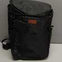 Camping Cooler Backpack 30 Cans, Soft Backpack Coolers Insulated Leak Proof Travel Cooler Bag Waterproof Lunch Picnic Beach Work Trip Thermal Bag Drink Beverage Beer Bag Cooler (Black)