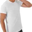 Hanes Mens Undershirt Packs, Stay-Tucked Soft Cotton Undershirts, Best Undershirts for Men, White/Black/Asstd Multipacks (White)
