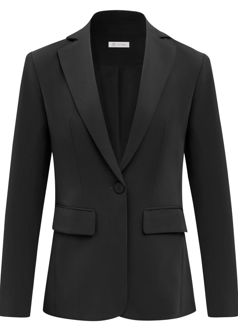 Cicy Bell Womens Work Blazers Long Sleeve Open Front Suit Jackets 2025 Business Casual Outfits Medium
