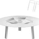 One-Piece 19.5" Heat Deflector Replacement for Solo Bonfire 19.5" Stove Fire Pit,Stainless Steel Heat Diffuser Accessories with 3 Support Leg for Most 19.5inches Outdoor Indoor Backyard Fire Pit