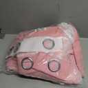 Star Curtains Blackout Curtains for Bedroom, Double Layer Curtains Nursery Curtains Cute Curtains, Kids Curtains for Girls, Curtains 63 Inch Length 2 Panels, Pink Curtains, 52 X 63 Inches