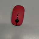 VssoPlor Wireless Mouse, 2.4G Slim Portable Computer Mice with Nano Receiver for Notebook, PC, Laptop, Computer (Black and Red)