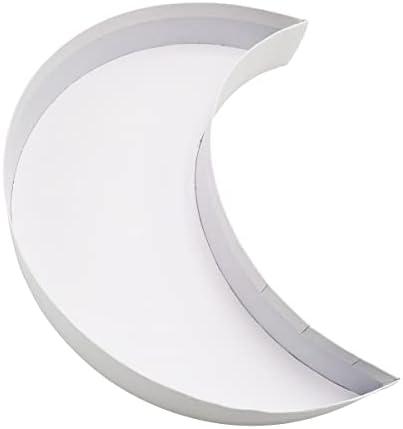 WENPACK 12" Fillable Cardboard EID Moon Shaped Tray Gift Grazing Charcuterie Board Paper Box Container (Moon)