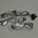 CCVOO +0.75 Clear Vision Reading Glasses for Women  5-Pack Blue Light Filtering Readers with Spring Hinges (*C2 Flower Mix)