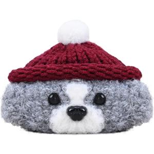 Plush Earbuds Case Cover Compatible with Beats Solo Buds Cartoon Cute Headphone Cases (HBG+Burgundy,for Beats Solo Buds)