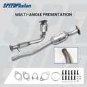Front & Rear Catalytic Converter Compatible with Chevrolet Captiva Sport 2012-2015, Chevrolet Equinox 2010-2014, GMC Terrain 2010-2014 2.4L L4 Catalytic Convertor 644015 (EPA Compliant)
