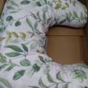 Boppy Nursing Pillow - Firm, Ergonomic U-Shaped Bottle and Breastfeeding Pillow with High Lift for Comfort and Support, Spacious Surface - Green Sage Leaf