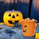 Zcaukya Halloween Trick Treat Candy Buckets, 6-Pack Plastic Pumpkin Pails