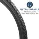 YUNSCM 700C Bike Tires 700x40C/40-622 Compatible with Road Bike Tires 700x38C 700x39C 700 x 40C 700x41C 700x42C Bicycle Tires(Y-910)