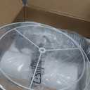 25" Vintage Farmhouse Jar Table Lamps, Single Rustic Bedside Lamp with USB A+C Ports & AC Outlet, Nightstand Lamps for Living Room, Bedroom, End Table, Grey White(LED Bulb Included)