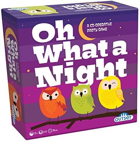 Outset Media Oh What A Night Game - Cooperative Family Party Game, Outset Media, Fun Guessing Game for Parties, Families & Holidays, Wacky Game Night, 3-8 Players, 20-30 Mins, Ages 12+