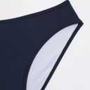 ZAFUL Tankini Swimsuits for Women V Neck Dual Straps Cropped Bikini Swimsuit High Cut 2 Pieces Bathing Suit (Blue, M)