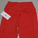 Augiris  Women's High Waist Lounge Yoga Shorts with Pockets, M, RED