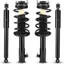 Rear & Front Struts Shocks w/Coil Springs for 2006-2011 Honda Civic ONLY Sedan 1.3L 1.8L / Acura CSX ONLY Sedan 2.0L, Strut Shock Absorbers Assembly 2007 2008 2009 2010 (Fits 172287 172286 5609)