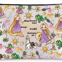 WZMPA Princess Hair & Sun Cosmetic Bag Fairy Tales Fans Gift You Are Braver Stronger Beautiful Than You Know Hair Movie Makeup Zipper Pouch Bag (Always Hair)