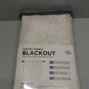 100% Blackout Shield Linen Blackout Curtains for Bedroom 108 Inches Long, Back Tab/Rod Pocket Living Room Drapes, Thermal Insulated Blackout Curtains 2 Panels Set, 50" W x 108" L,Cream