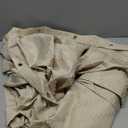 Beige Boho Shower Curtain 72 x 72 Modern Farmhouse Shower Curtain Bohemian Chic Tufted Chevron Textured Striped Minimalist Shower Curtains Woven Fabric Beige Shower Curtains