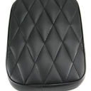 VG MOTO Motorcycle Rectangular Passenger Pad Seat Rear Leather Pillion Cushion 8 Suction Cup Compatible with Harley Dyna Sportster XL 883 1200 Chopper Custom