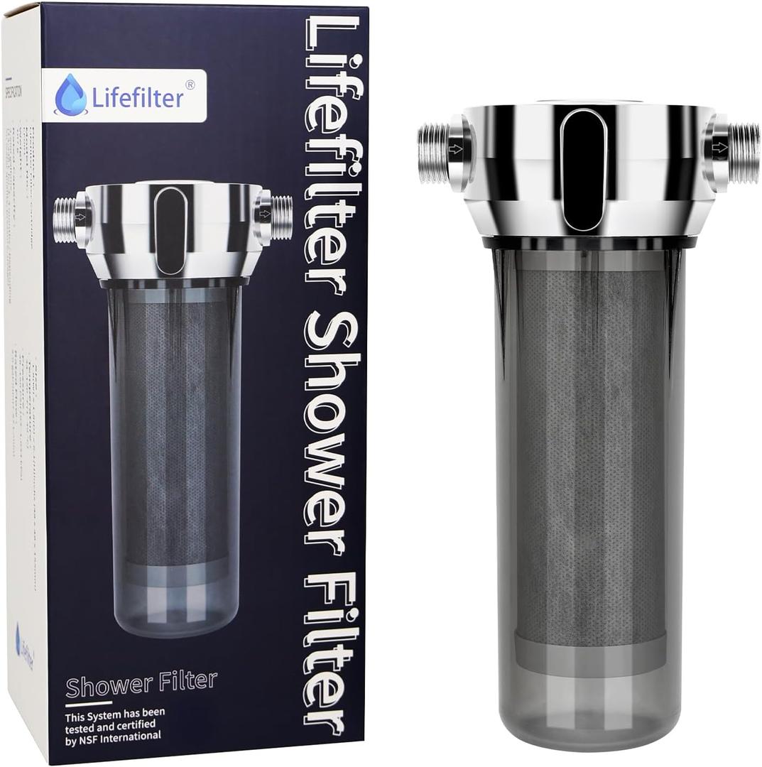 Lifefilter PRO Carbon Shower Head Filter System for Hard Water